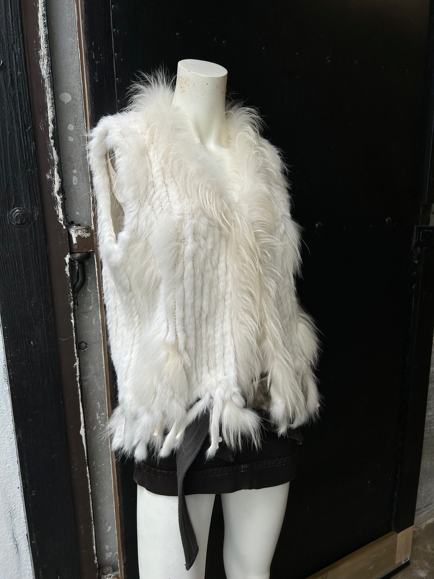 RABBIT FUR VEST