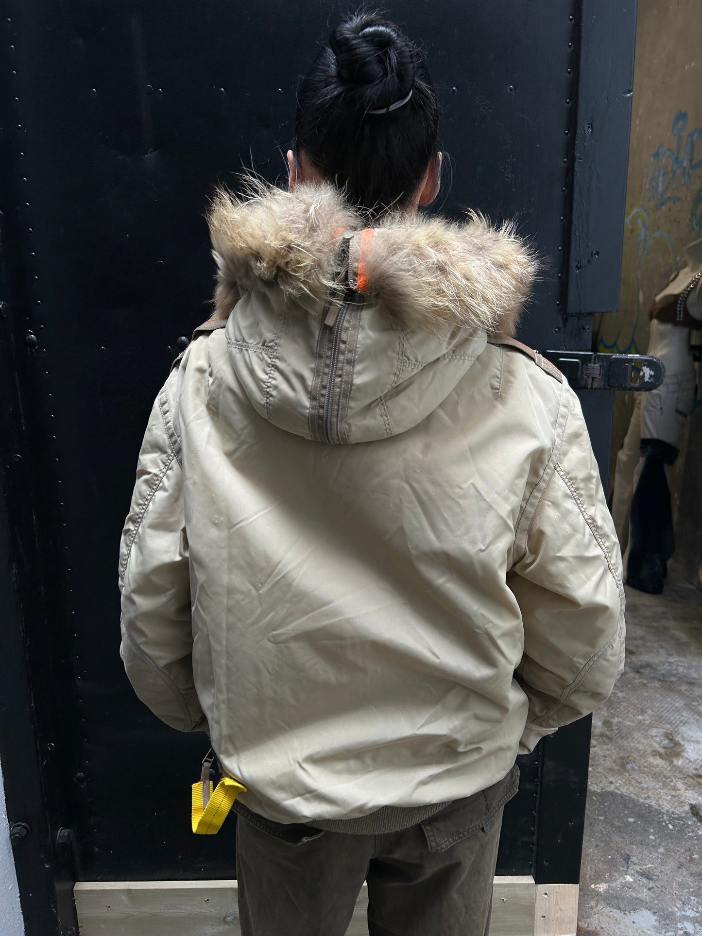 PUFFER W REAL FUR