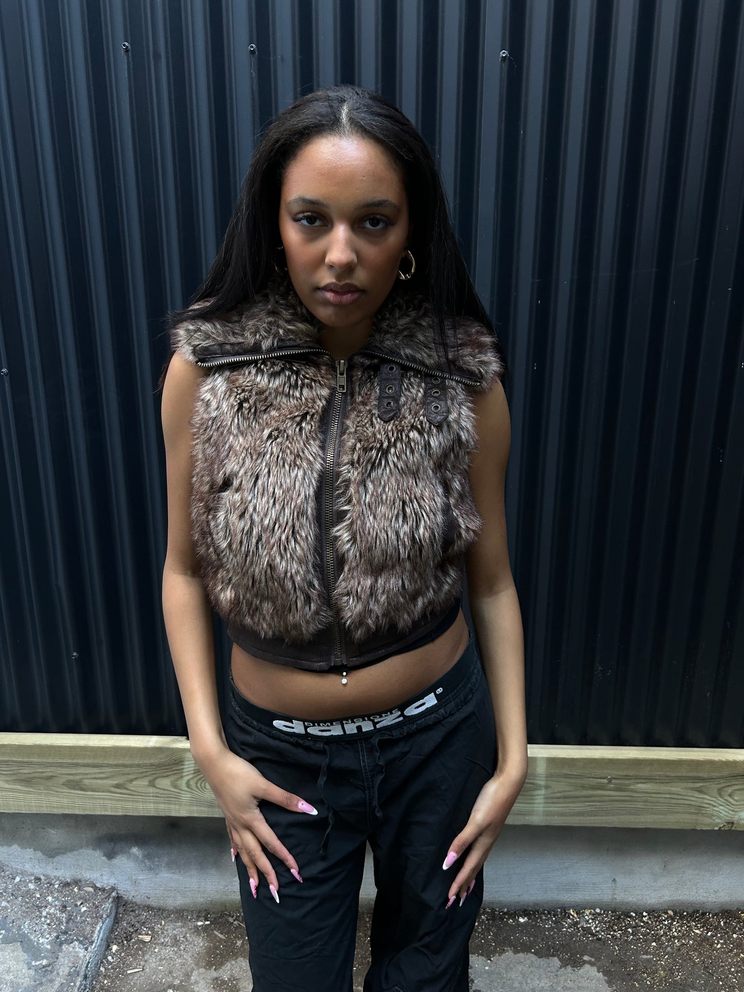 FAUX FUR VEST