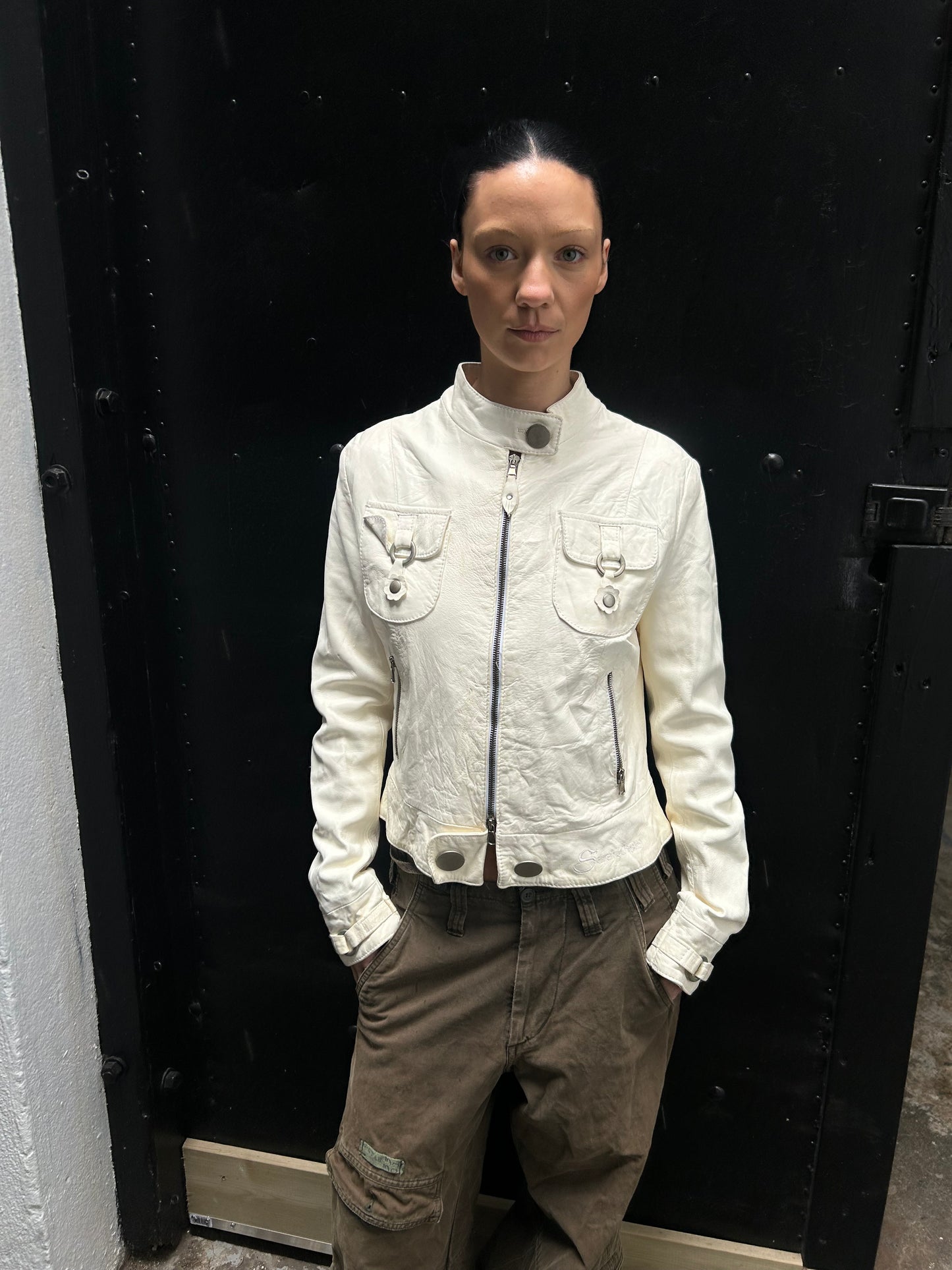 SARAH COLE LEATHER JACKET