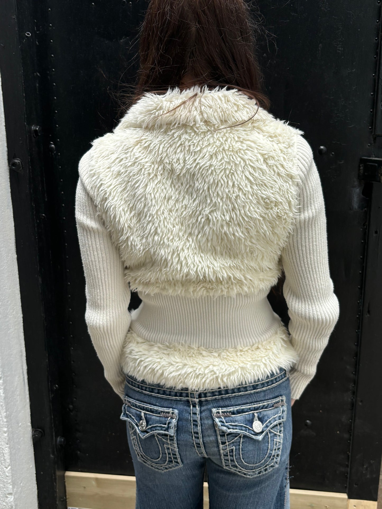 FAUX FUR SWEATER