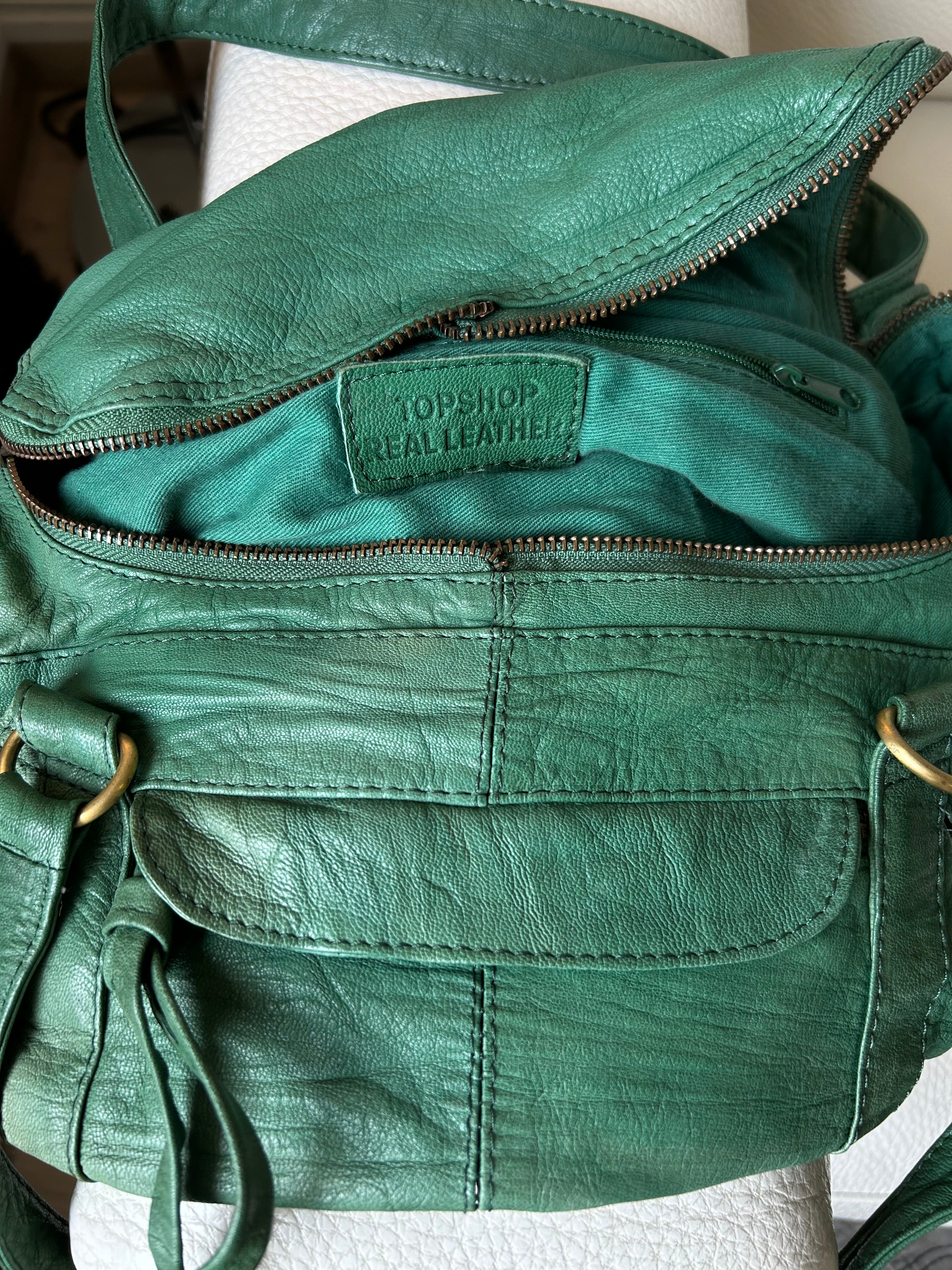 Y2K SHOULDER LEATHER BAG