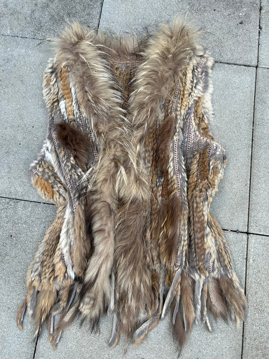 RABBIT FUR VEST