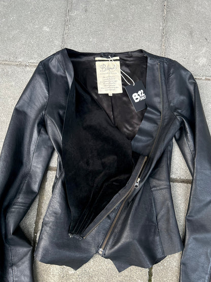 ASYMMETRICAL LEATHER JACKET