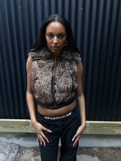 FAUX FUR VEST