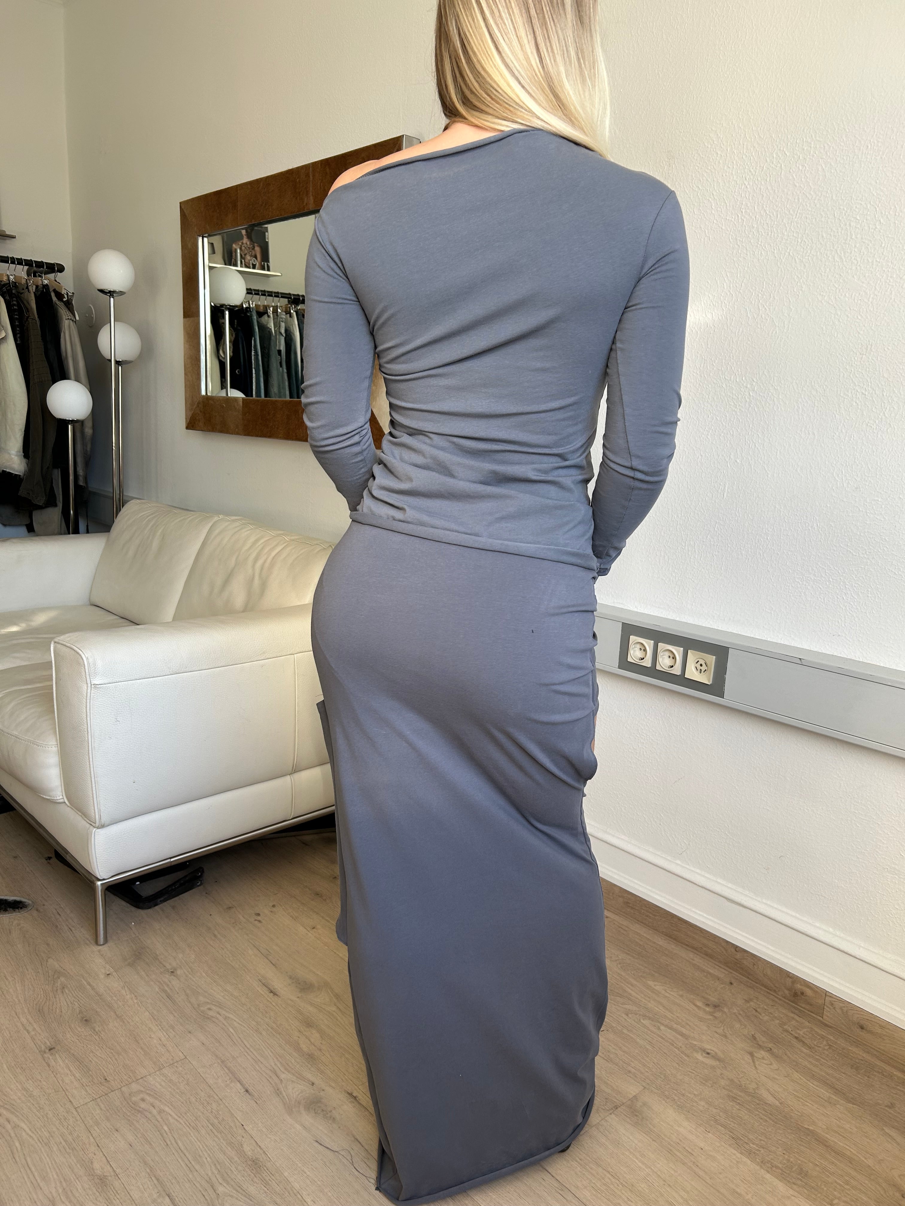 THESS MAXI SKIRT IN GREY