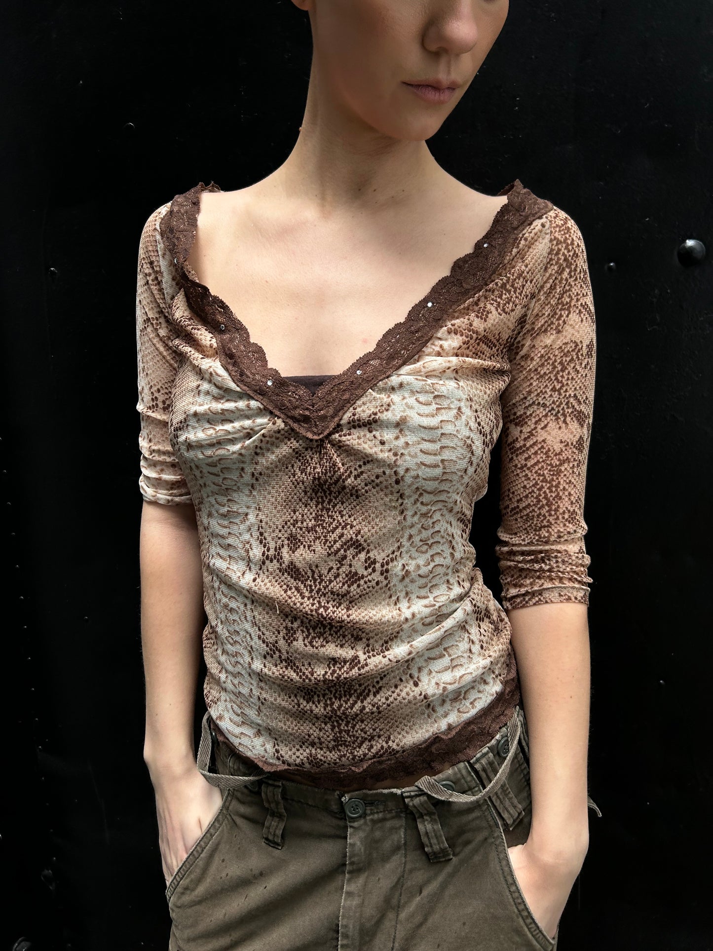 SNAKEPRINT SHIRT