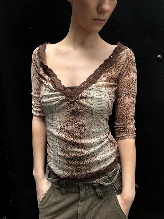 SNAKEPRINT SHIRT