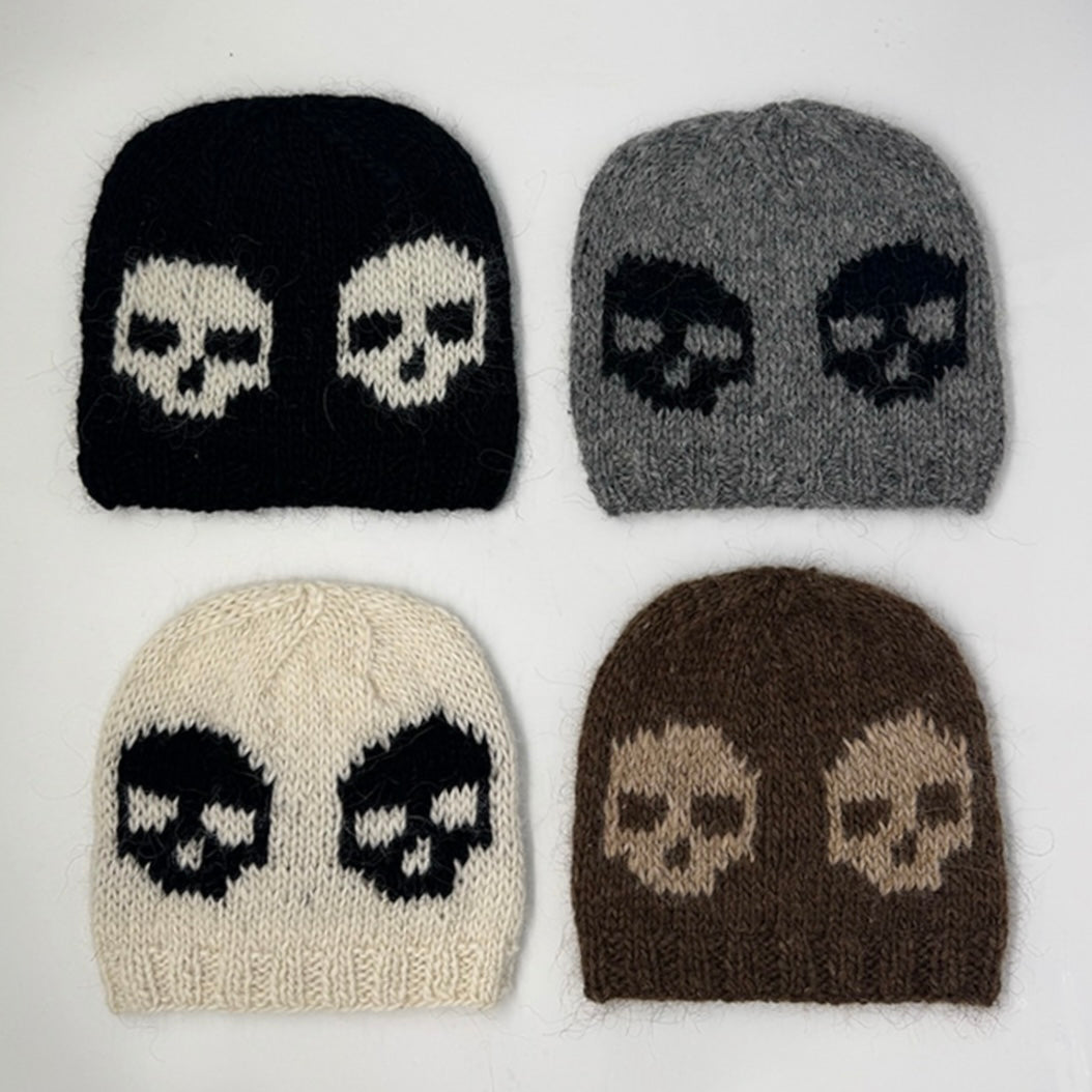 DEAD WOOL BEANIE IN BROWN