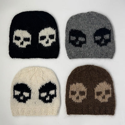 DEAD WOOL BEANIE IN BROWN