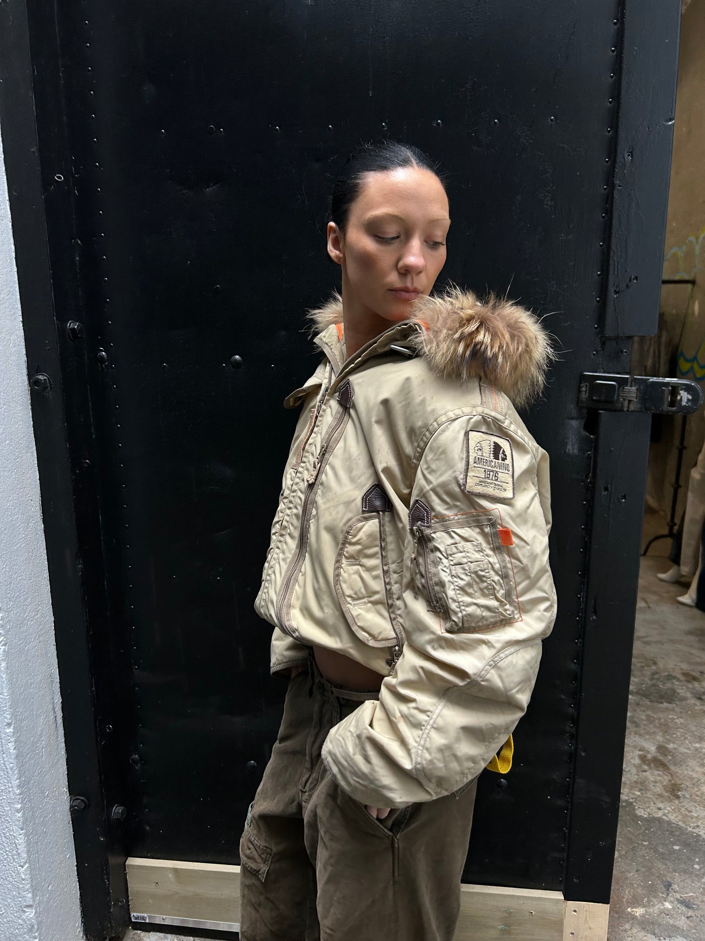 PUFFER W REAL FUR
